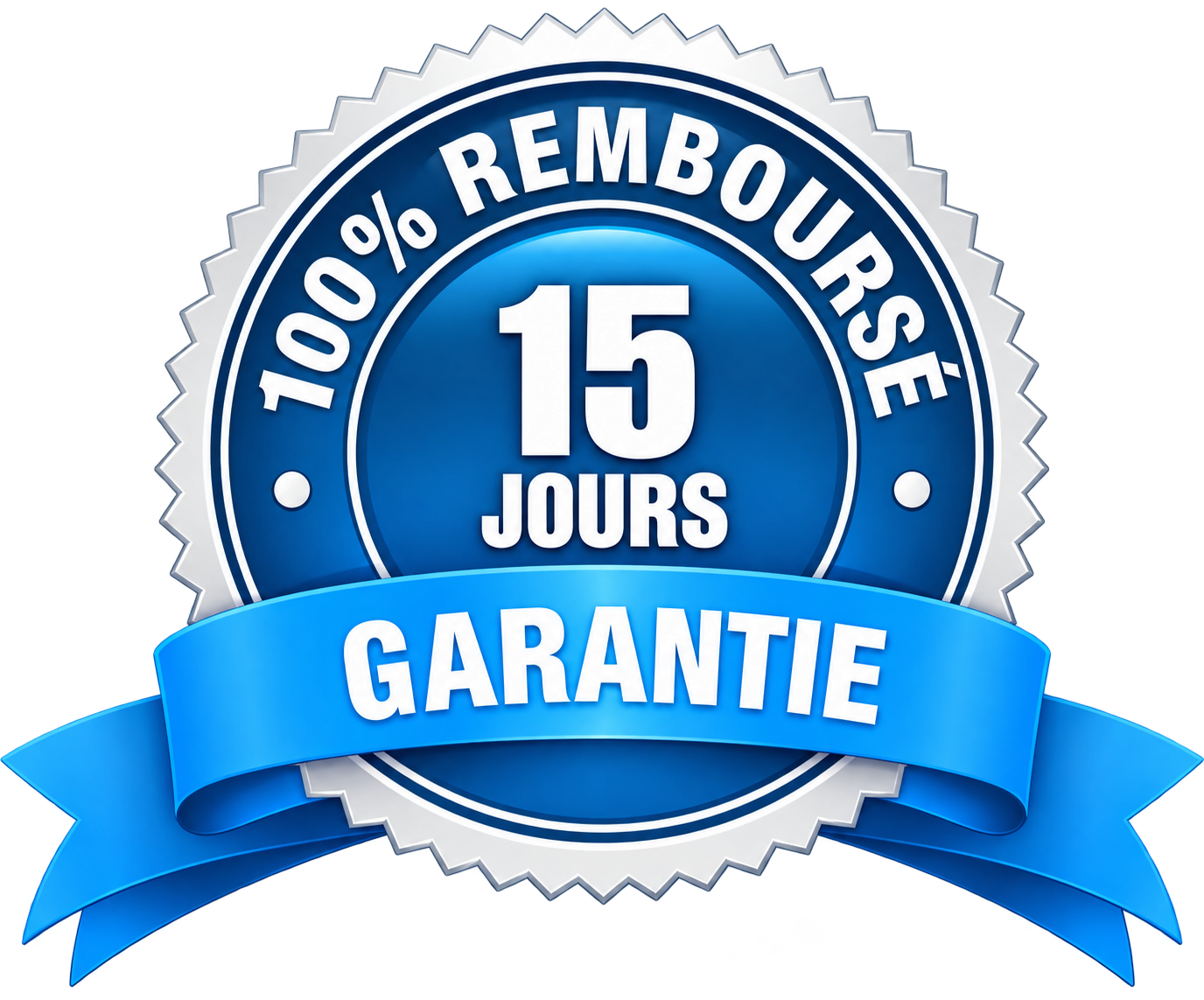 Garantie satisfait ou remboursé pendant 15 jours